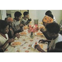 Pestalozzi Children's Village Trust Nigerian British Group 1980s Postcard
