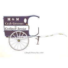 Coburgh Delivery Van Grocers Transport Postcard
