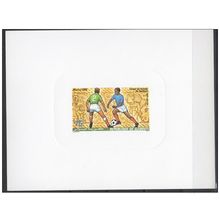 Djibouti 1986 Epreuve de luxe Mi. 461 FIFA Coupe Monde Mexique Soccer Football