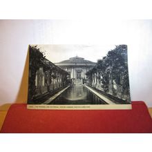 FISHPOOL, WINTER GARDENS, WESTON-SUPER-MARE vintage used postcard 1957 pm =