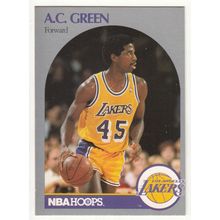 1990-91 Hoops A.C. Green basketball card #156 - Lakers