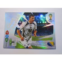 Edin Dzeko - FOIL - Bosnia - 2014 Panini Adrenalyn XL Brazil World Cup (ef1)