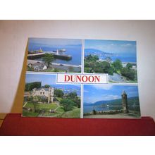 multiview, DUNOON, Argyllshire, Scotland used postcard 1993 pm =