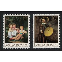 Luxembourg Europa Paintings Children's Games and Toys 2v 1989 MNH