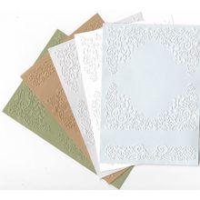 A6 Embossed Card. 10 Sheets. Frame. Cardmaking Scrapbooking Crafts