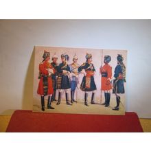 seven CAVALRY regiments by A C Lovett postcard National Army Museum =