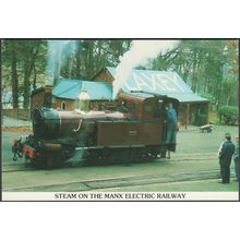 Steam on the Manx Electric Railway, 1992 - Mannin Collections Postcard