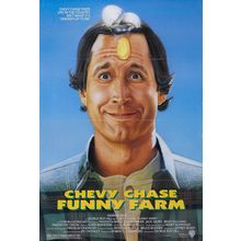 Funny Farm (1988)_0 Movie Film Poster Canvas iconic design