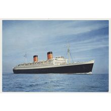 Cunard R.M.S. Queen Elizabeth, J. Arthur Dixon Postcard No. SS.103