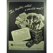 1943 Nabisco Snow Flake Sodas Crackers Ad - Salad