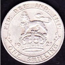 1921 Great Britain 1 Shilling Silver Coin