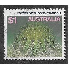 AUS 1979 $1.00 'CROWN OF THORNS STARFISH' FINE USED (EBID68-038)