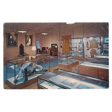 COOLIDGE ROOM, FORBES LIBRARY, MASSACHUSETTS, USA used postcard 1973 postmark =