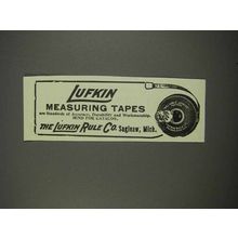 1913 Lufkin Measuring Tapes Ad