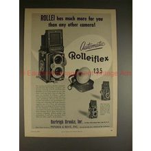 1956 Rollei Rolleiflex f:3.5 Camera Ad - Has Much More!
