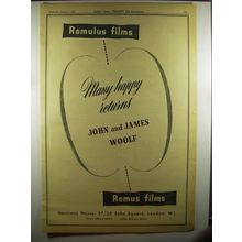 1956 Romulus Films and Remus Films Ad - Happy Returns