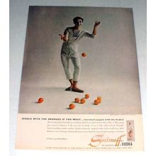 1956 Smirnoff Vodka Ad w/ Marcel Marceau