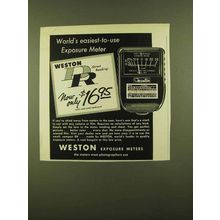 1956 Weston DR Exposure Meter Ad - Easiest-To-Use