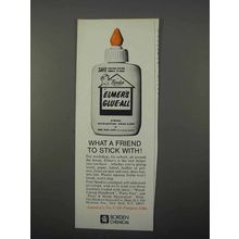 1966 Borden's Elmer's Glue-All Ad, Friend To Stick With