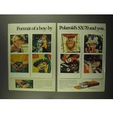 1974 Polaroid SX-70 Camera Ad - Portrait of a Boy