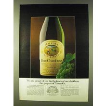 1979 Almaden Pinot Chardonnay Wine Ad - Our Children