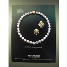 1982 Mikimoto South Sea Pearls Ad - Rare and Exotic