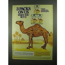 1987 Camel Cigarettes Ad - 3 Packs on Us