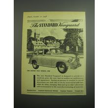 1948 Standard Vanguard Car Ad - The Standard Vanguard For Export Only