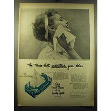 1949 Pond's Tissues Ad - The tissues that understand your skin