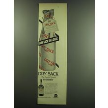 1949 Dry Sack Sherry Ad - Dry sack in a Sack