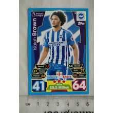 2017/18 Match Attax 53 Isaiah Brown, Brighton & Hove