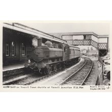 Yeovil Train Railway Shuttle Junction in 1964 Real Photo Postcard