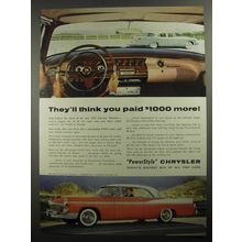 1956 Chrysler Windsor Ad - They'll think you paid $1000 more