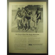 1959 BOAC British Overseas Airway Corporation Ad - what the Early bird gets