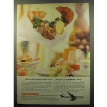 1959 Qantas Airlines Ad - Meet the 1800-mile meal aboard a Qantas jet