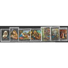 1960's 7 different Christmas stamps - fine used (o)