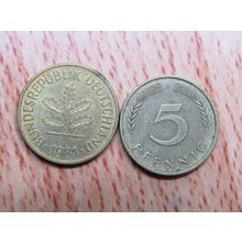 1981j 5 Pfennig Germany Coin
