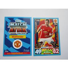 209. Henrikh Mkhitaryan Manchester United Match Attax 2017/18 Football Card EF1