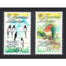 Liechtenstein Singing Birds Europa CEPT 2v 1986 MNH SG#892-893