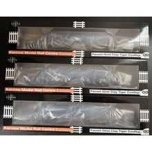 Kernow Models Rake of 3 SB002N/O/P JIA China Clay Wagons ECC Int Blue Weathered