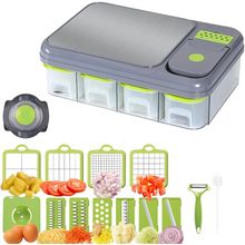 All-In-One Vegetable Chopper & Prep Station - Multifunctional Food Chopper, Mand
