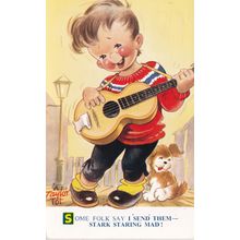 ED 214 SOME FOLK SAY I SEND THEM STARK STARING MAD.TAYLOR TOT POSTCARD