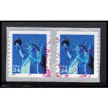 Used 3477 34c Statue of Liberty Very Fine CNP Left 2222 SQ PA3739