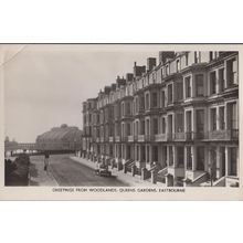 Woodlands Queens Garndes Eastbourne Real Photo Postcard