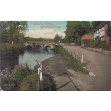 Eshiog Bridge Near Godalming Surrey Antique Postcard