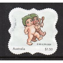 AUSTRALIA: BIB & BUB, 2024 GUMNUT BABIES, USED SELF-ADHESIVE MYSTAMP. 1/2
