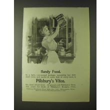 1900 Pillsbury's Vitos Wheat Food Ad - Handy Food