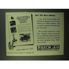 1950 Frick Refrigeration Ad - Get This New Bulletin