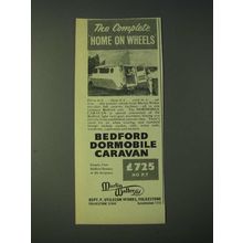 1958 Bedford Dormobile Caravan Ad - The complete home on wheels