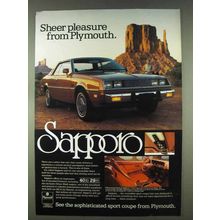1978 Plymouth Sapporo Ad - Sheer Pleasure